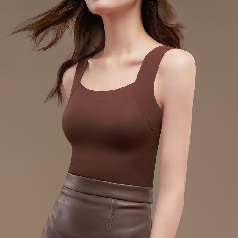Pressure-Free Square Neck Bra Vest, Comfortable and Free