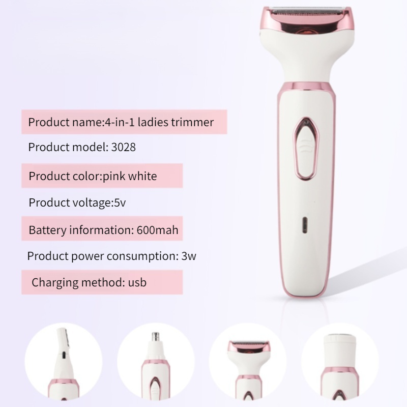 Fourinone women's rechargeable intimate electric shaver