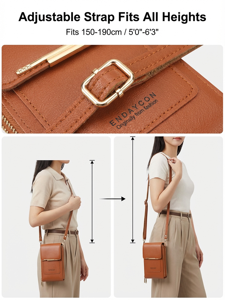 📱 Touchscreen Anti-Theft Crossbody Bag | Fits Phone/Passport | 8 Colors