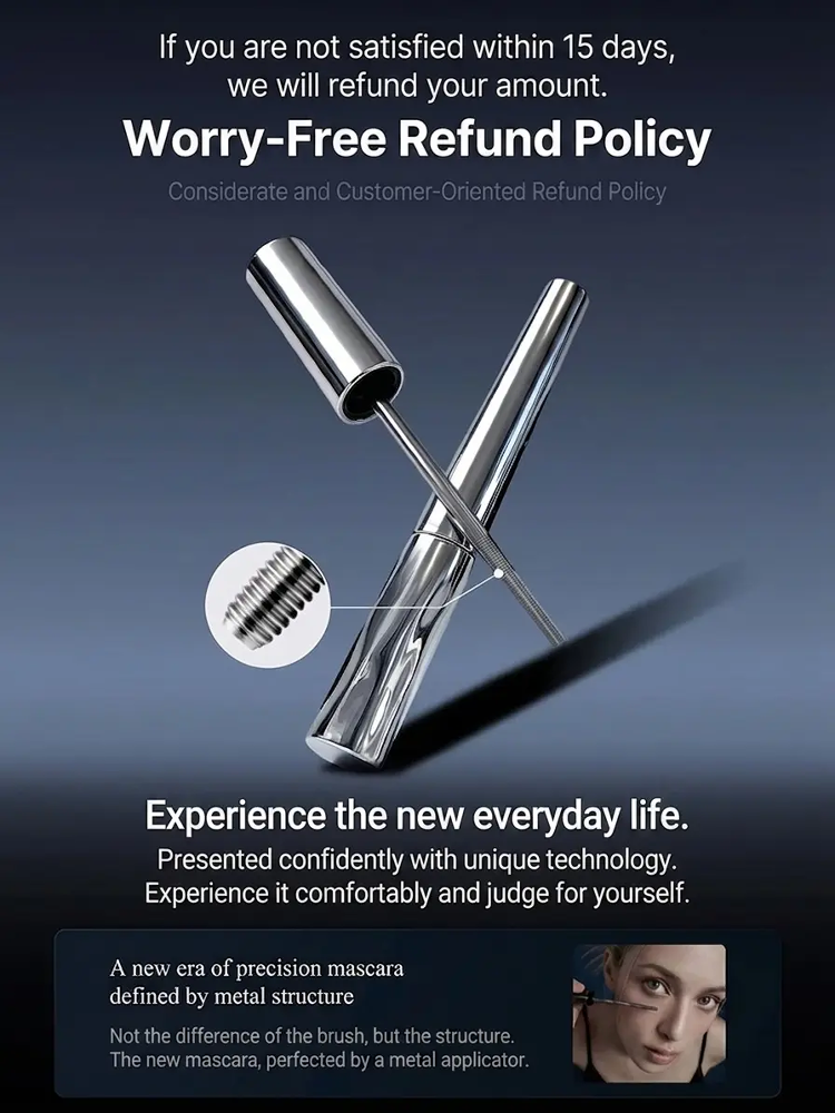 Hollywood 3-in-1 Metal Mascara | Lengthening -Volumizing | Buy 1 Get 1 Free