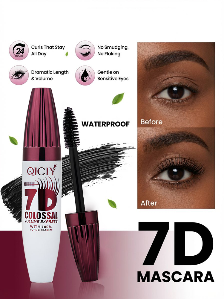 Instantly enlarges eyes with this waterproof and long-lasting mascara.