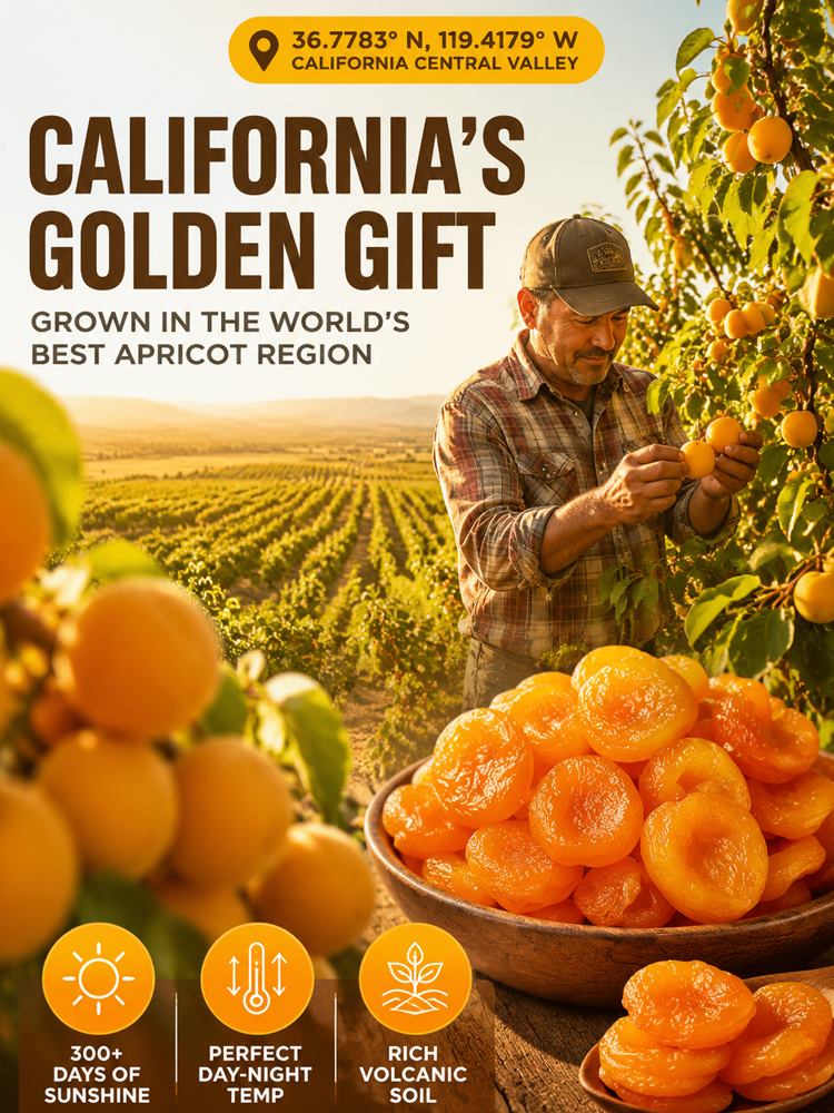 Miss It and Wait a Year! Premium Blenheim Golden Apricots from California's Central Valley, Only a 30-Day Harvest Window!