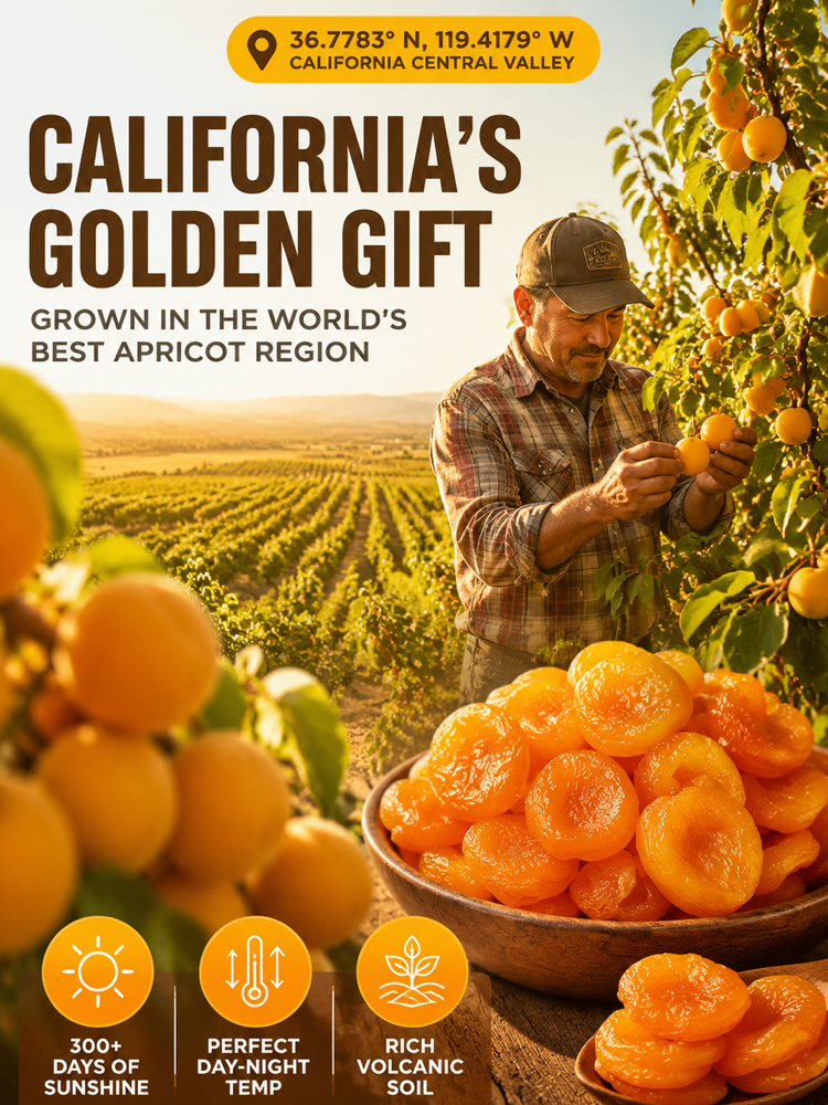 Miss It and Wait a Year! Premium Blenheim Golden Apricots from California's Central Valley, Only a 30-Day Harvest Window!