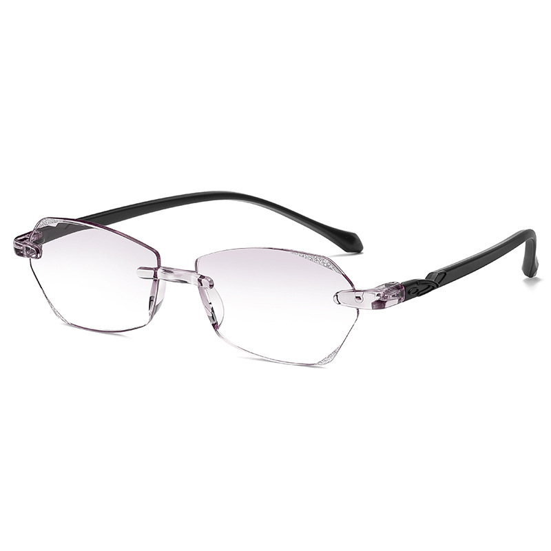 Ultra-light Integrated Smart Zoom Diamond-Cut Reading Glasses