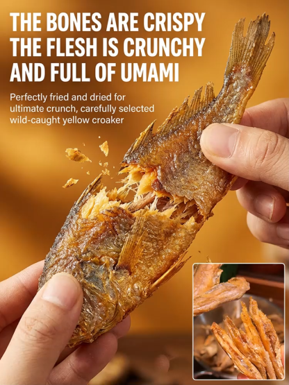🐟 Wild Alaskan Crispy Yellow Croaker | High Protein + Omega-3 | 0 Trans Fat