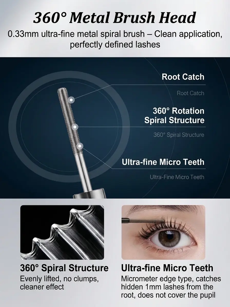 Hollywood 3-in-1 Metal Mascara | Lengthening -Volumizing | Buy 1 Get 1 Free