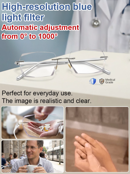 【Autofocus 100-700°】Blocks 99.9% of harmful blue light🛡️, preventing glare. Limited-time 50% off🎉 + 10-year warranty✨!
