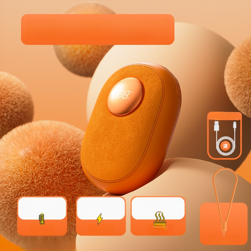 New hand warmer flannel cloth portable mini hand warmer rechargeable heating vibration massage three