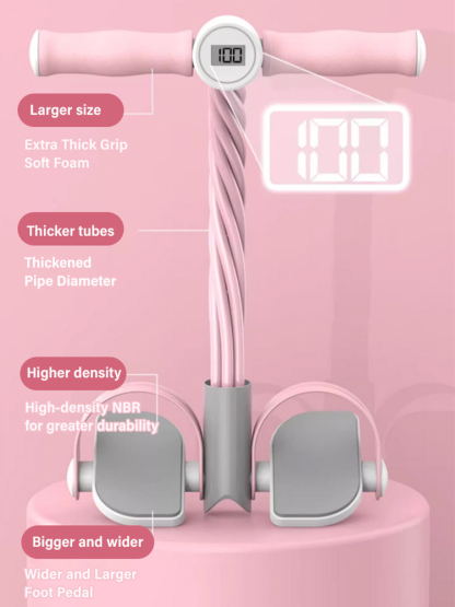 AI Smart Stirrup Puller - Intelligent Voice Counting 6-Tube HomeGym - Get a supermodel figure in 7 days-50% OFF Today