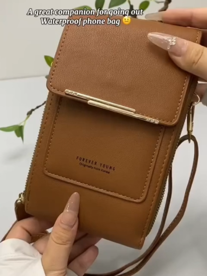 📱 Touchscreen Anti-Theft Crossbody Bag | Fits Phone/Passport | 8 Colors