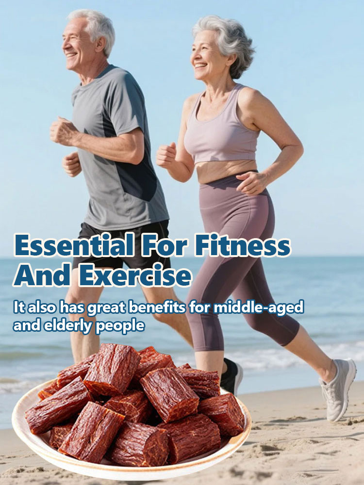 Add high-protein pure beef jerky.