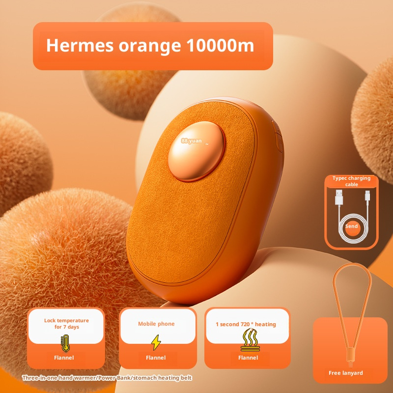 New hand warmer flannel cloth portable mini hand warmer rechargeable heating vibration massage three