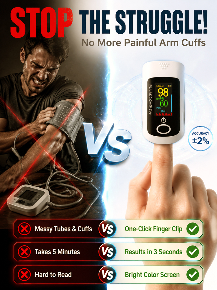 Say Goodbye to Painful Finger Pricks! Non-Invasive Optical Infrared Tech, Accurately Measures 5 Vital Signs in 5 Seconds!