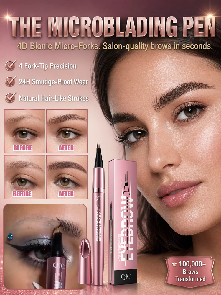Say Goodbye to Smudging & Fading! 0.1mm Ultra-Fine Waterproof Brow Pencil Locks in Defined Brows for 24 Hours