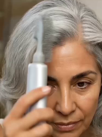 Say Goodbye to Messy Hair Dyes! Cover Grays as Easily as Combing Your Hair—3-Second Press for Youthful Natural Color!