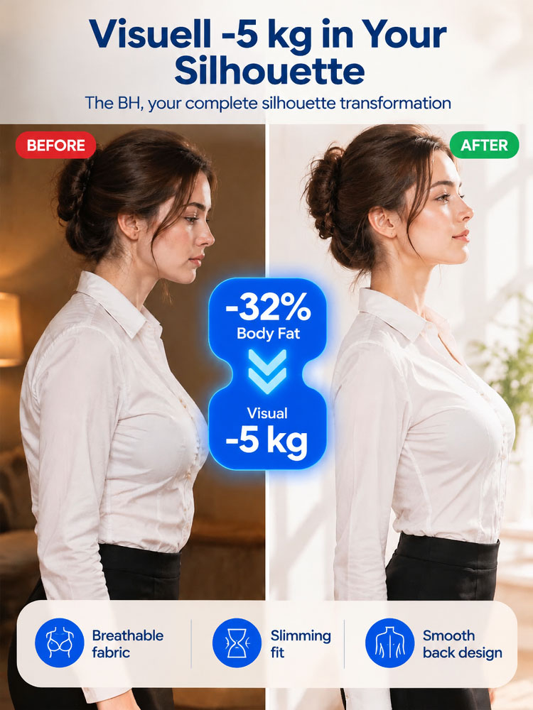 Schluss mit Rundrücken und Nackenschmerzen! Von deutschen Orthopäden empfohlen: Nahtloser X-Back Haltungs-BH für sofortige aufrechte Eleganz!