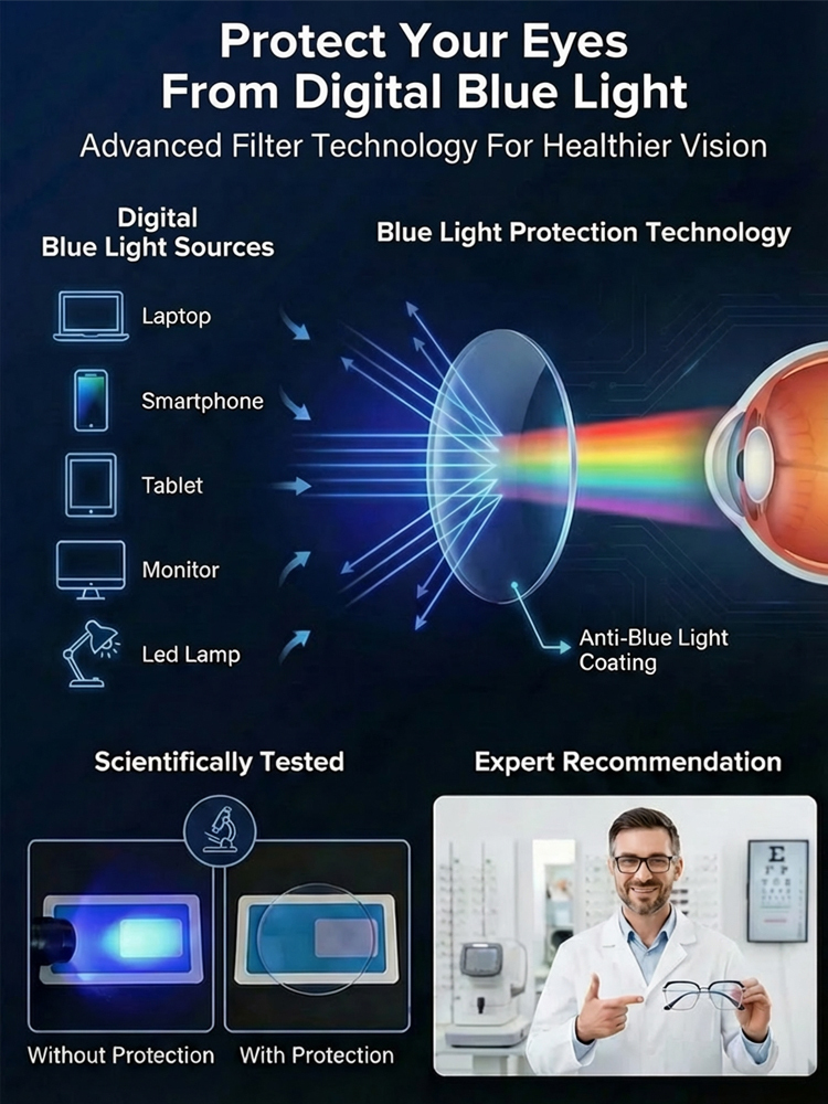 💰 50% OFF! 2 Packs = $42 | Auto-Focus Anti-Blue Light Glasses