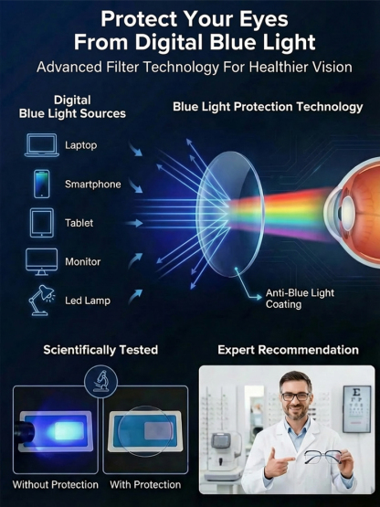 💰 50% OFF! 2 Packs = $42 | Auto-Focus Anti-Blue Light Glasses