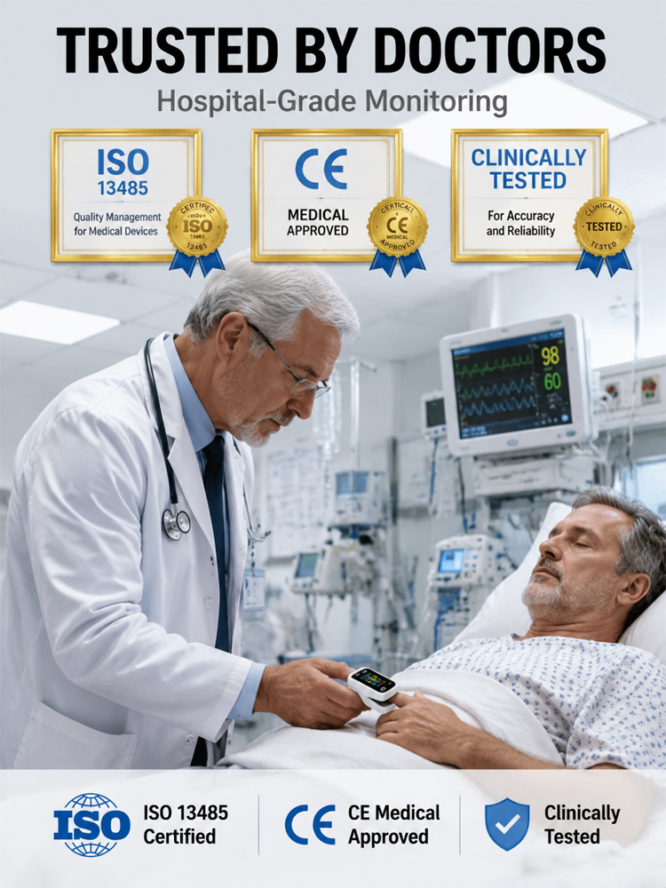 Say Goodbye to Painful Finger Pricks! Non-Invasive Optical Infrared Tech, Accurately Measures 5 Vital Signs in 5 Seconds!