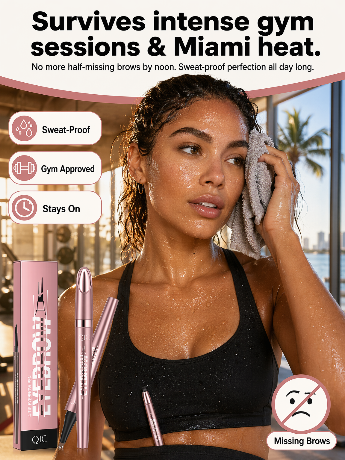 Say Goodbye to Smudging & Fading! 0.1mm Ultra-Fine Waterproof Brow Pencil Locks in Defined Brows for 24 Hours