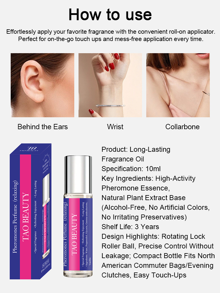 💘 Date Night Secret Weapon | Pheromone Roll-On Perfume | 12hr Long-Lasting