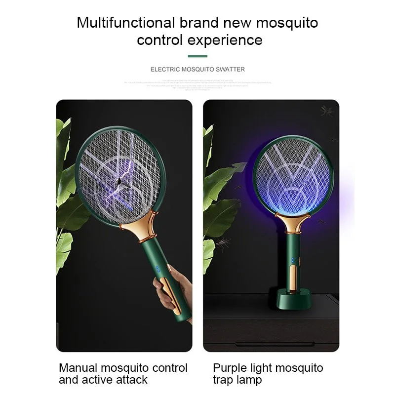 Portable USB Lithium Battery Mosquito Zapper Rechargeable Outdoor Mosquito Swatter  Light
