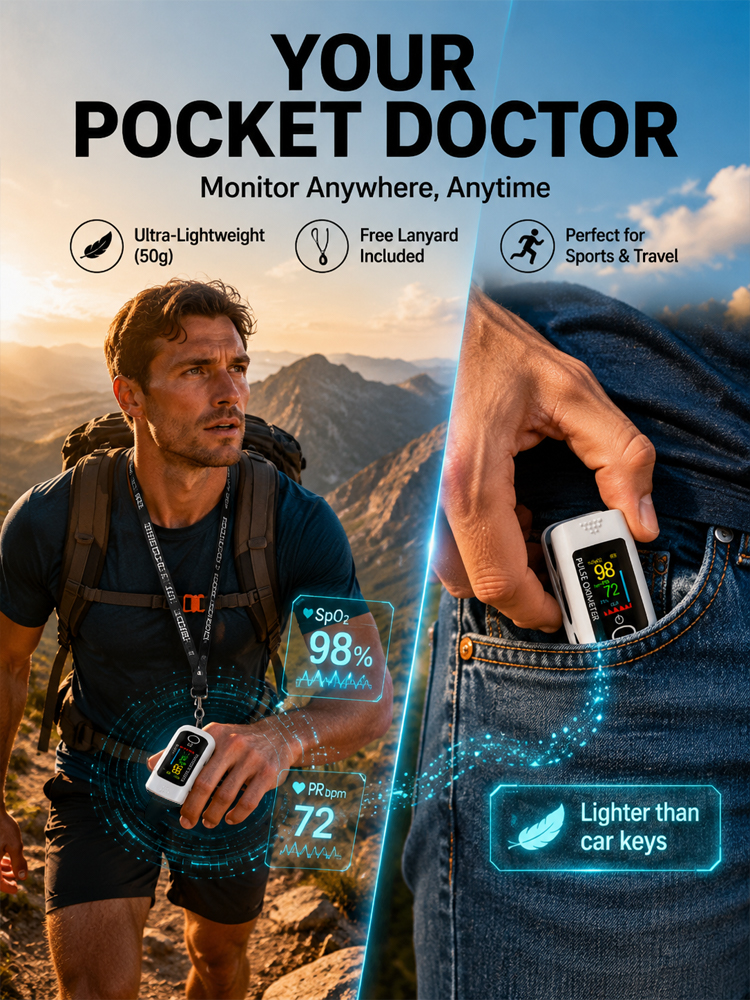Say Goodbye to Painful Finger Pricks! Non-Invasive Optical Infrared Tech, Accurately Measures 5 Vital Signs in 5 Seconds!