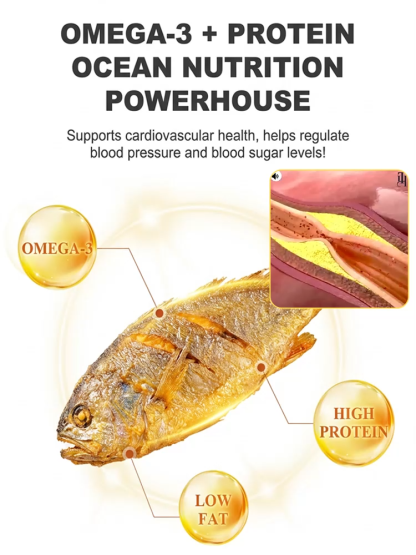 🐟 Wild Alaskan Crispy Yellow Croaker | High Protein + Omega-3 | 0 Trans Fat