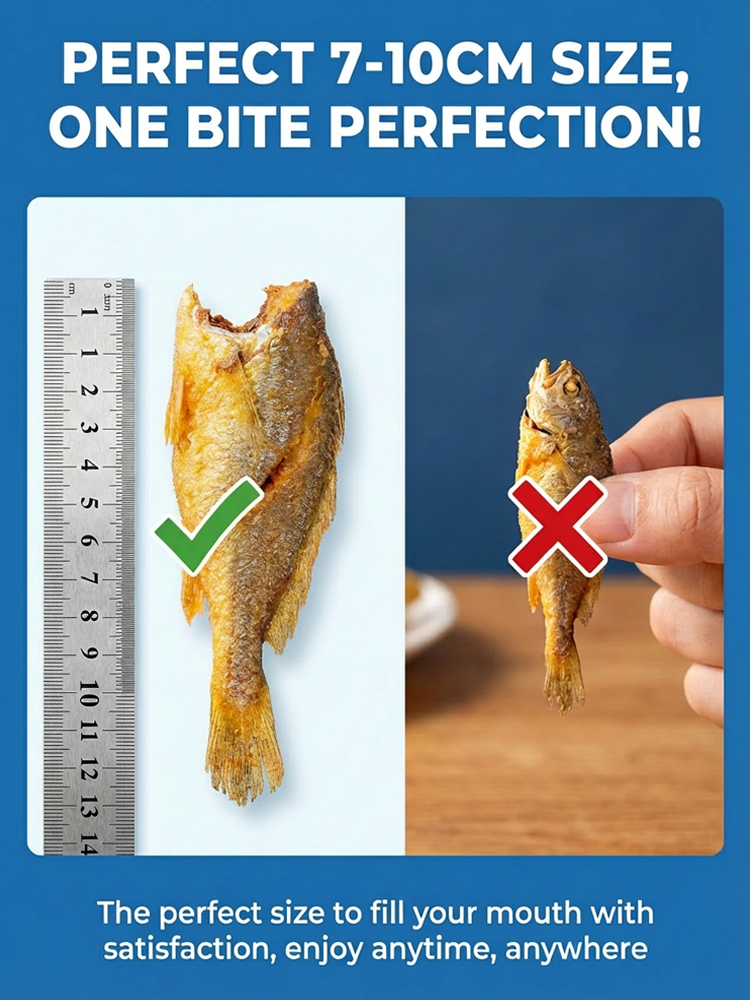 🐟 Wild Alaskan Crispy Yellow Croaker | High Protein + Omega-3 | 0 Trans Fat