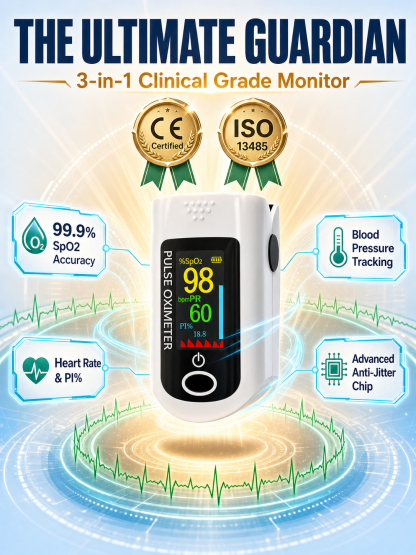 Say Goodbye to Painful Finger Pricks! Non-Invasive Optical Infrared Tech, Accurately Measures 5 Vital Signs in 5 Seconds!