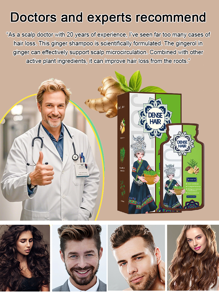 Ginger Herbal Anti-Hair Loss Hair Growth Shampoo Bar