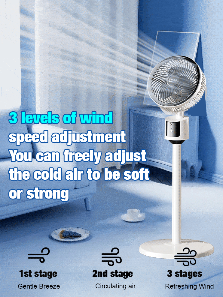 [24-hour operation for only 2 cents] Intelligent air circulation fan, NASA's latest cooling technology, room temperature up to 40 degrees, only takes less than a minute to turn on, quickly reduce the temperature to 20 degrees