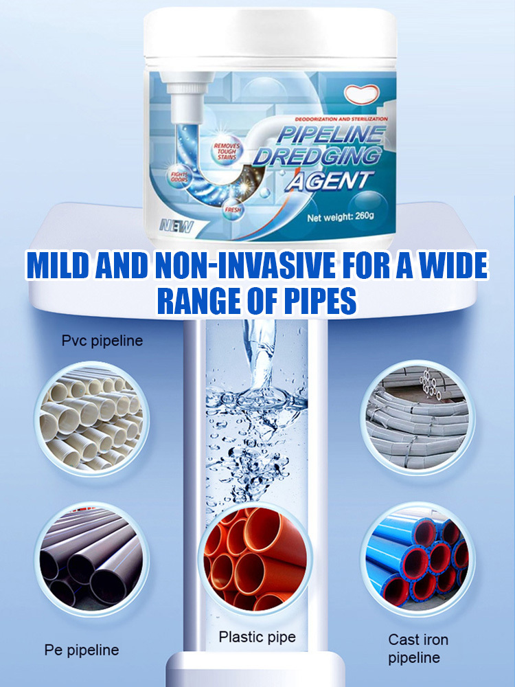 🧼 Powerful Pipe Dredging Agent - Fast Dissolve & Deodorize | 50% Off + BOGO Free ✅