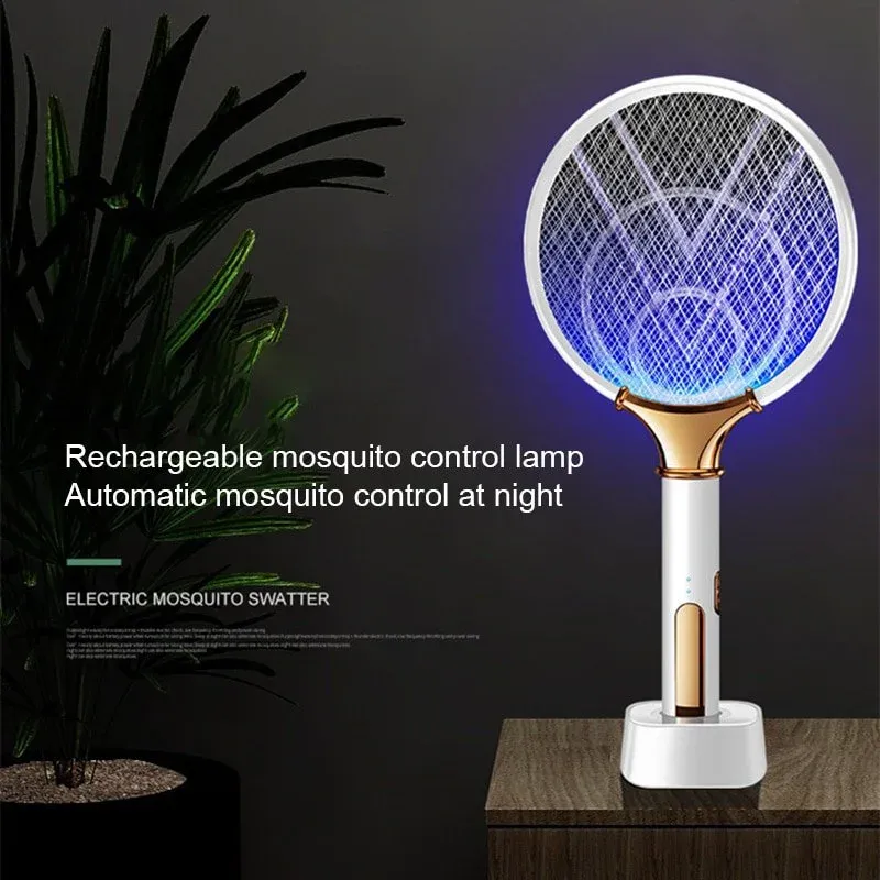 Portable USB Lithium Battery Mosquito Zapper Rechargeable Outdoor Mosquito Swatter  Light