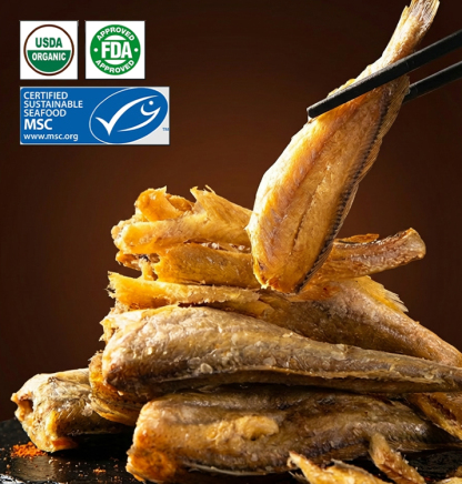 🐟 Wild Alaskan Crispy Yellow Croaker | High Protein + Omega-3 | 0 Trans Fat