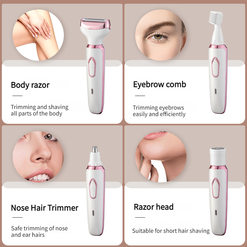 Fourinone women's rechargeable intimate electric shaver