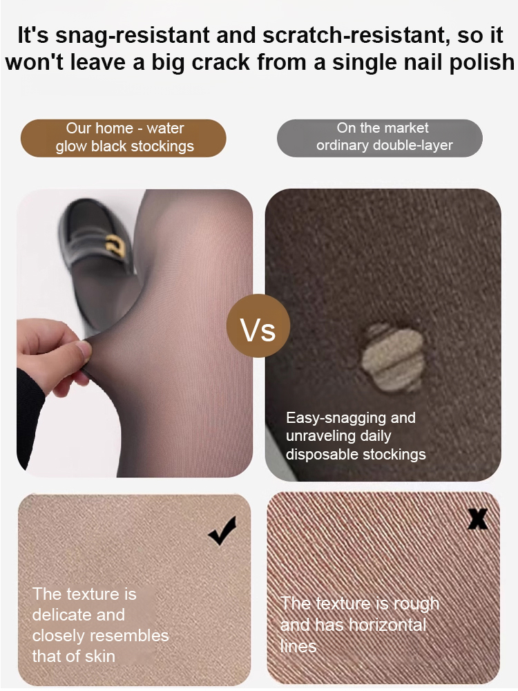 Ultra Sheer Fleece-Lined Thick Warm Tights for Women – Autumn/Winter Thermal Leggings