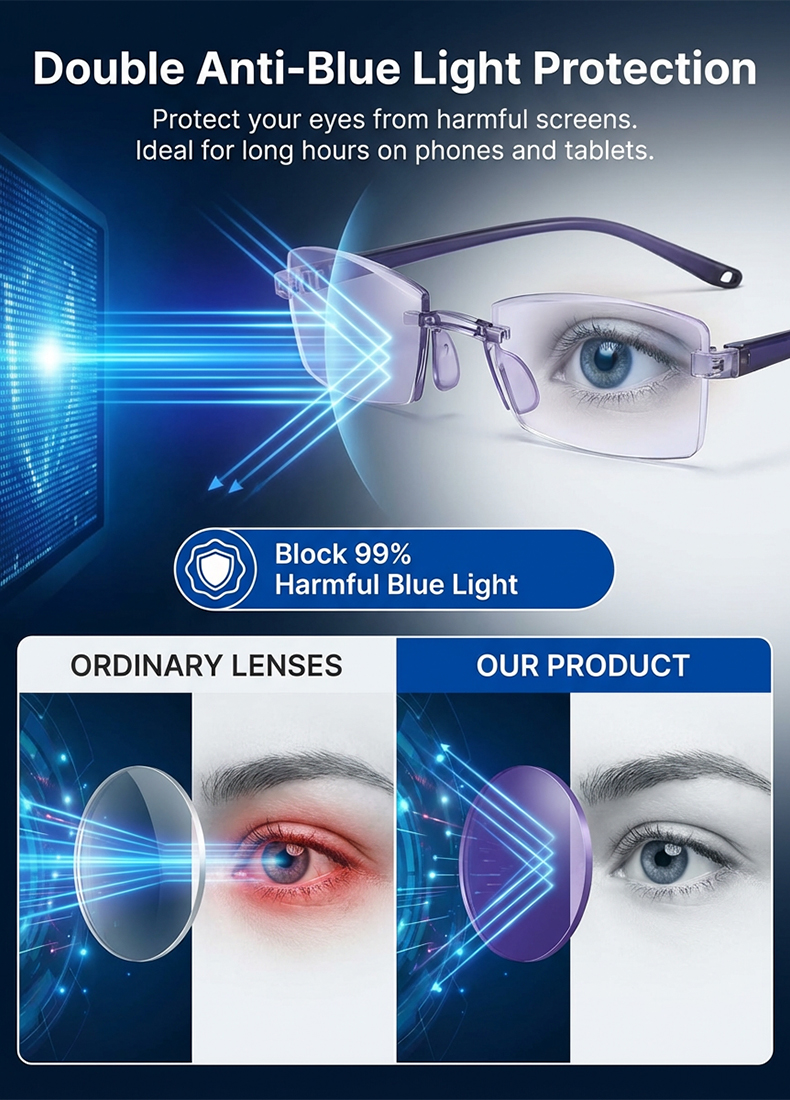 AI Smart Zoom Reading Glasses ✨ 0.1s Auto Focus +100 to +1000 Degrees