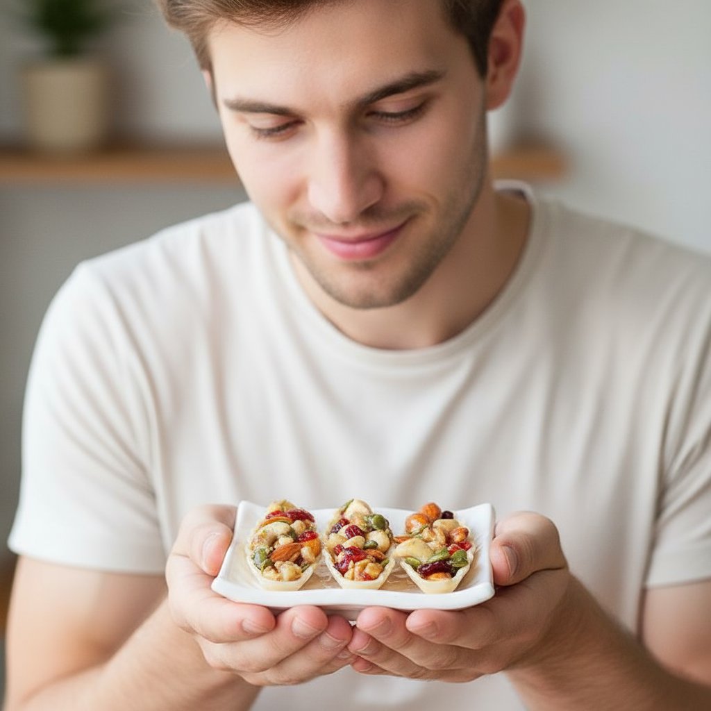 On-the-Go Energy Nut Tart | High Protein & Fiber | Breakfast & Office Snack Essential