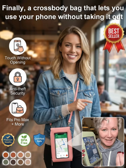 📱 Touchscreen Anti-Theft Crossbody Bag | Fits Phone/Passport | 8 Colors