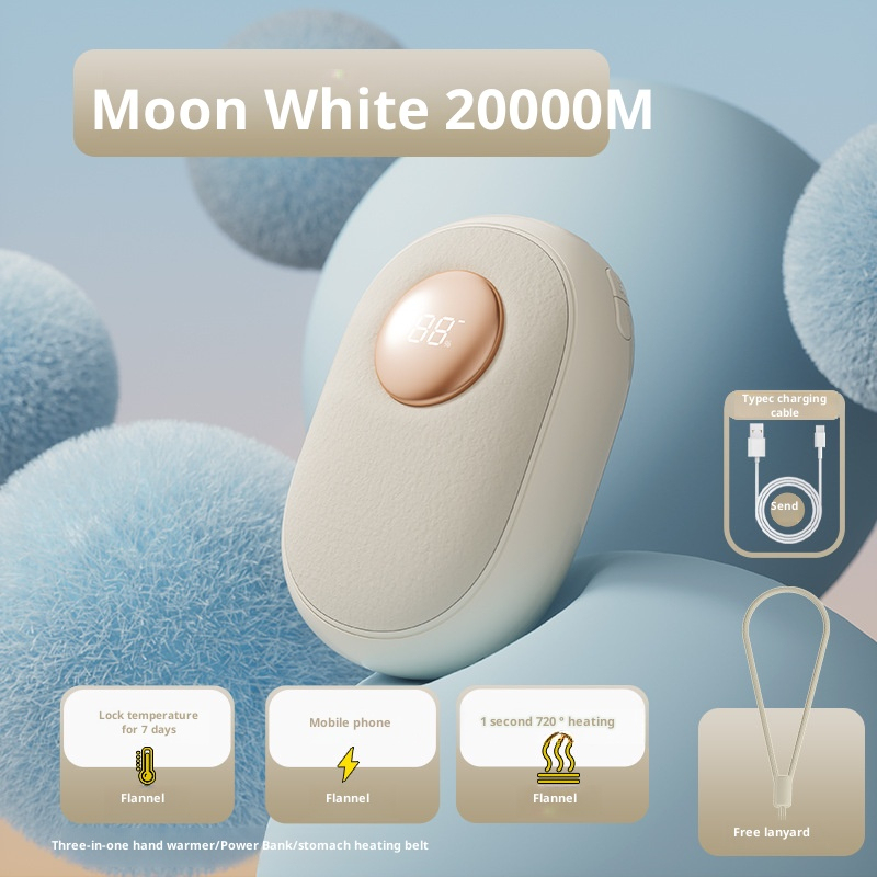 New hand warmer flannel cloth portable mini hand warmer rechargeable heating vibration massage three