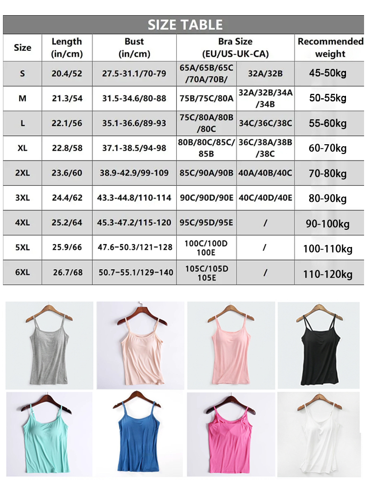 All-in-One Shaping Camisole ✨ Built-in Bra, S-6XL, 95% Organic Cotton | Instant 5KG Slimmer