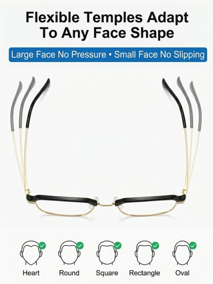 Photochromic Smart Adjustable Blue Light Blocking Reading Glasses