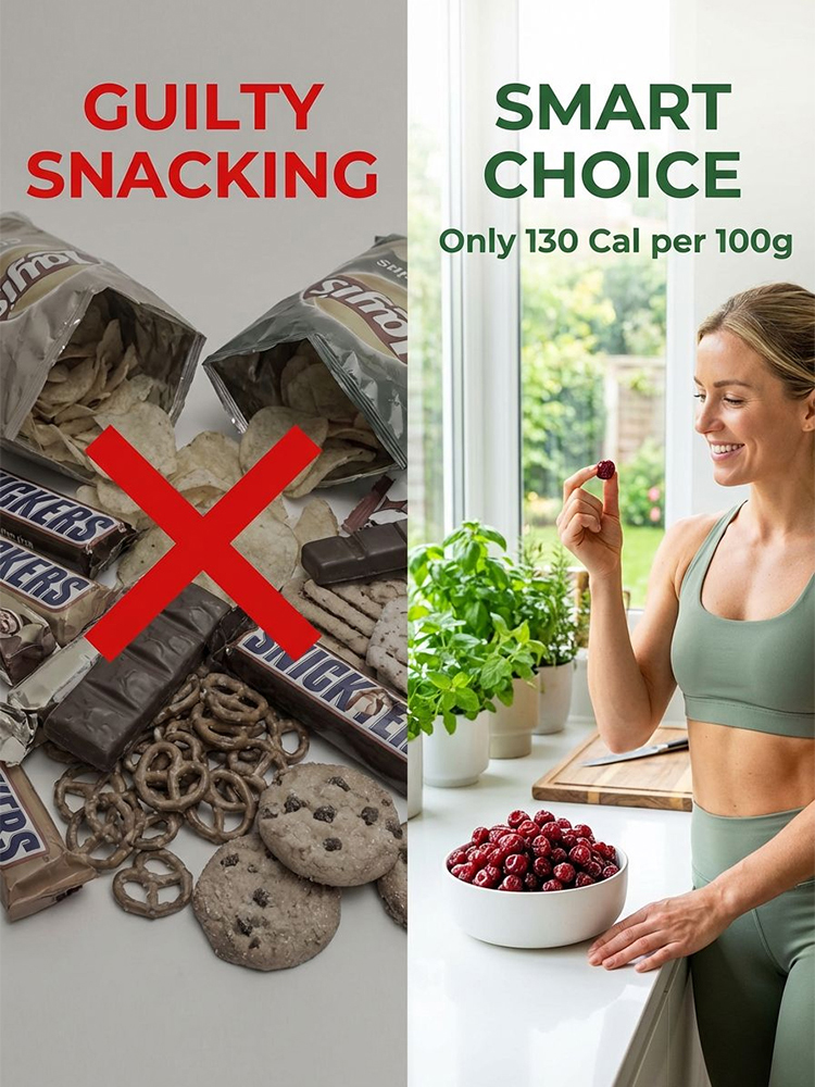 Zero sugar, zero fat, precious dried cherries