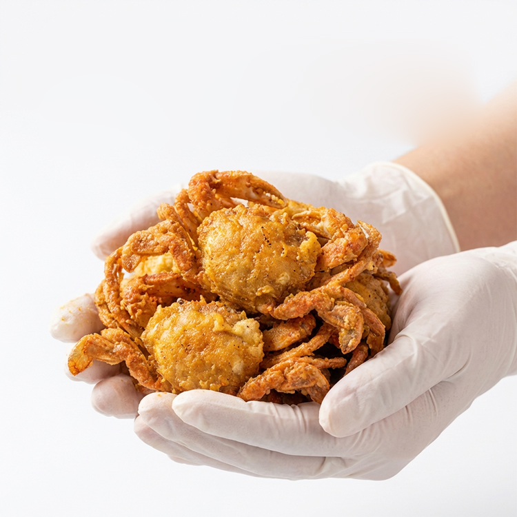 Golden Crispy Crab ✨ Ready to Eat Crispy & Juicy Seafood Snack for Party Home