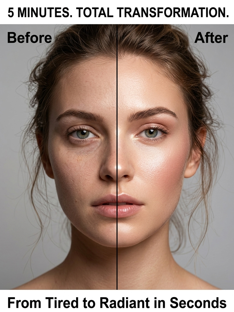 Zephoco Portable Eye & Cheek Highlight Palette - All-in-One Natural Look