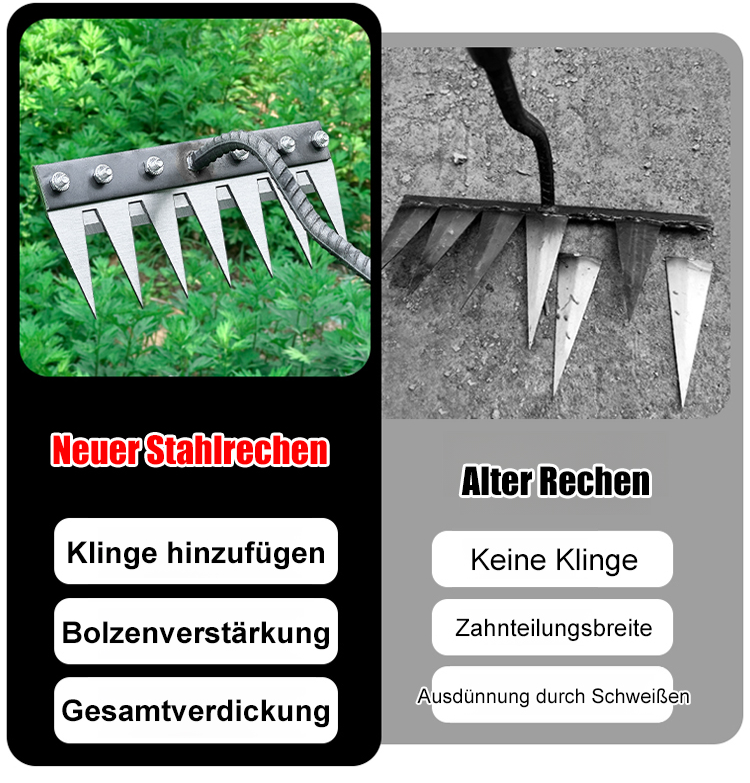 [Neuentwicklung · Bruchgarantie] SK95 Hochkohlenstoffstahl-Kralle ❤️ Unkrautjäten/Lockern/Ebnen