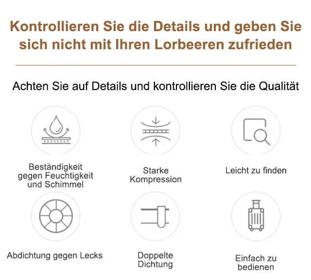 Schutz vor Feuchtigkeit und Staub durch Vakuumbeutel