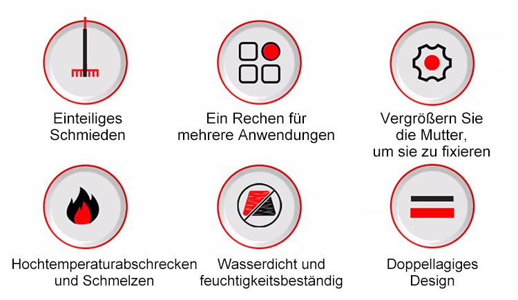 [Neuentwicklung · Bruchgarantie] SK95 Hochkohlenstoffstahl-Kralle ❤️ Unkrautjäten/Lockern/Ebnen