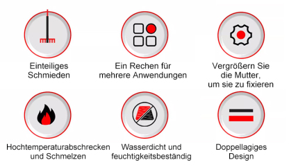 [Neuentwicklung · Bruchgarantie] SK95 Hochkohlenstoffstahl-Kralle ❤️ Unkrautjäten/Lockern/Ebnen